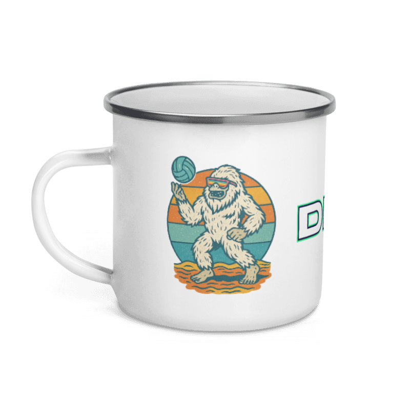 Drip Volleyball Enamel Mug