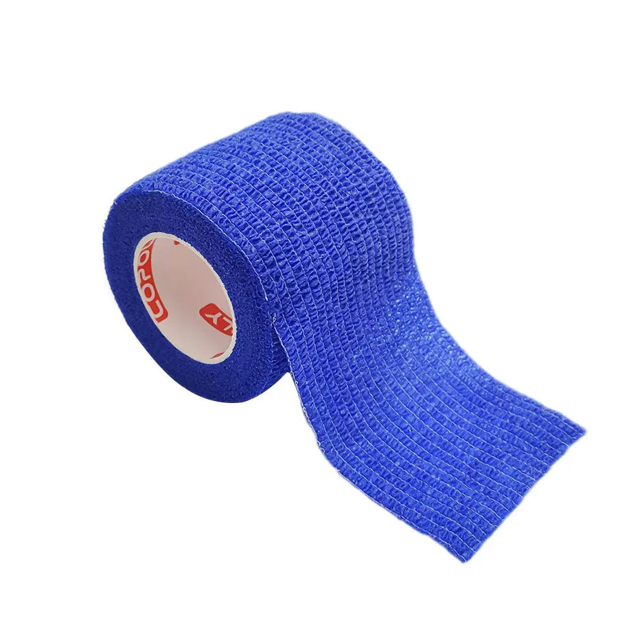 1Roll 2.5cm Self Adhesive Elastic Bandage Sports Tattoo Kit Cohesive Tape Wrap Elastoplast for Injury Finger Wrist Ankle