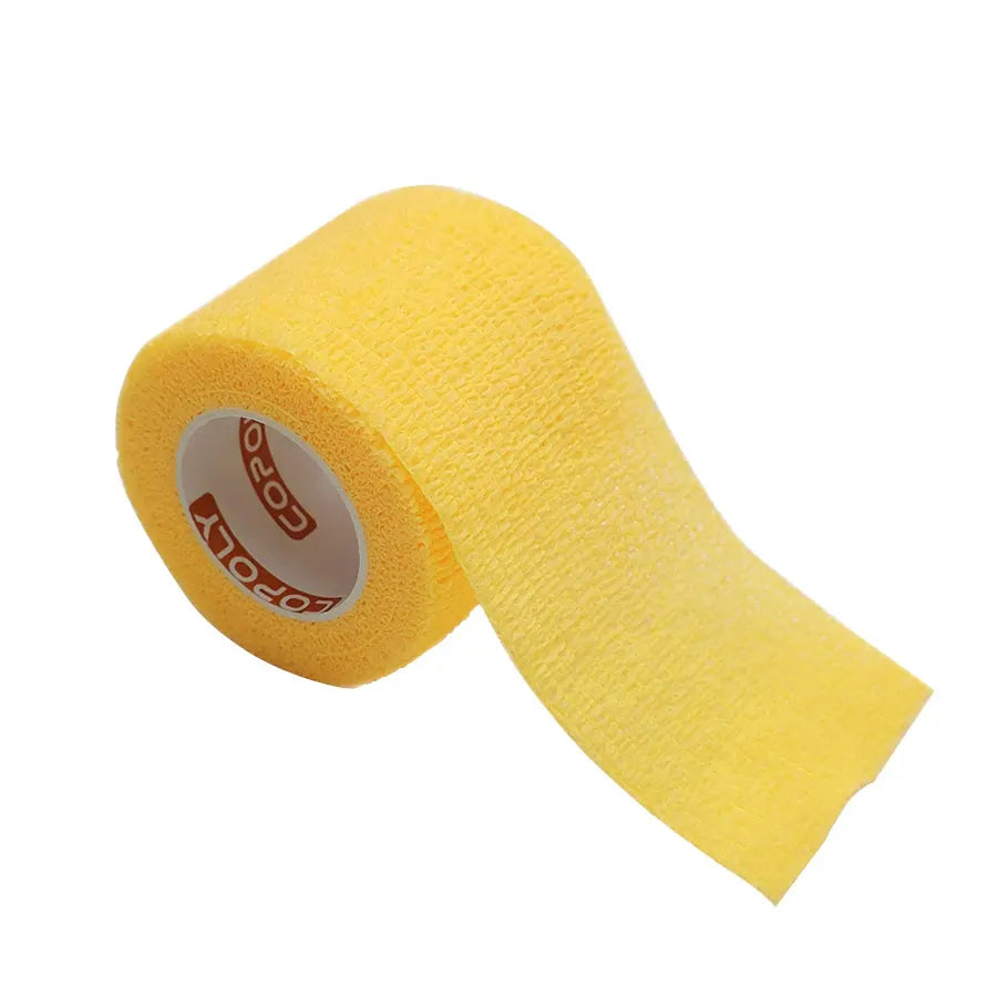 1Roll 2.5cm Self Adhesive Elastic Bandage Sports Tattoo Kit Cohesive Tape Wrap Elastoplast for Injury Finger Wrist Ankle
