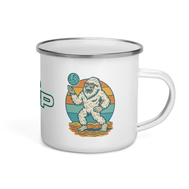 Drip Volleyball Enamel Mug