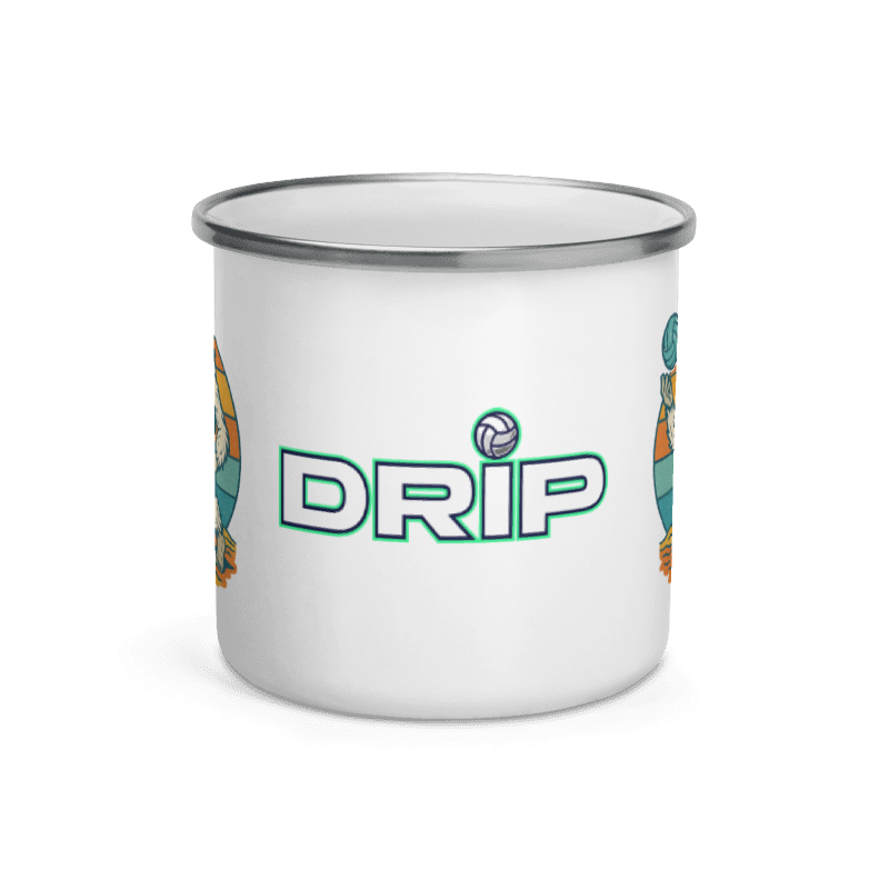 Drip Volleyball Enamel Mug